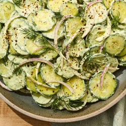 High-protein Creamy Cucumber Salad