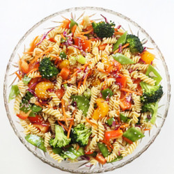 Pasta Salad with Sweet Doenjang Dressing