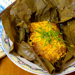 Lo Mai Gai (sticky Rice In Lotus Leaf)