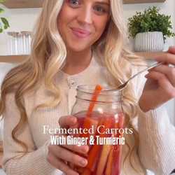 Fermented Carrots With Ginger &amp; Turmeric