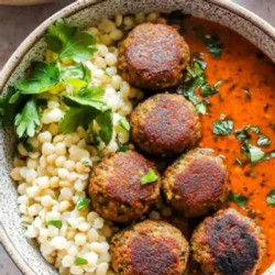 Moroccan Lentil Meatballs With Roasted Red Pepper Sauce: A Flavorful, Vegan Twist On A Classic