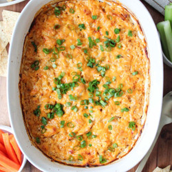 Healthy High Protein Buffalo Chicken Dip