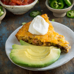 Low-carb Crustless Taco Pie