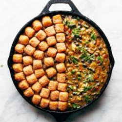 Southwest Sweet Potato Tater Tot Hotdish