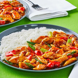 Kung Pao Chicken With Sweet Szechuan Sauce, Peanuts &amp; Jasmine Rice
