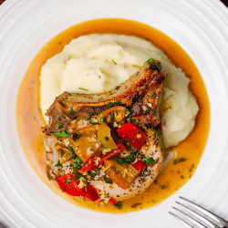 Italian-style Smothered Pork Chops