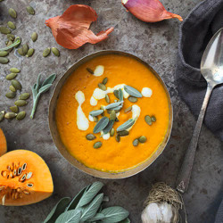 Roasted Pumpkin Coconut Soup