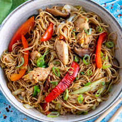 Chicken Yakisoba Noodles Recipe
