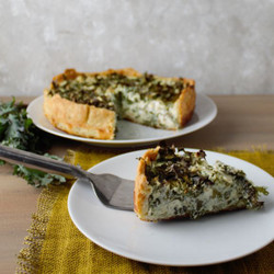 Kale And Goat Cheese Quiche
