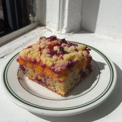 Apricot Raspberry Coffee Cake