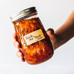 Roasted Tomato Peach Salsa (canning Recipe)