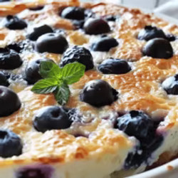 Blueberry Cottage Cheese Breakfast Bake
