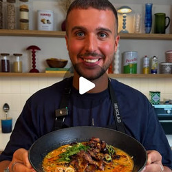 Spicy Miso Ramen With Roasted Aubergine And Crispy Oyster Mushrooms