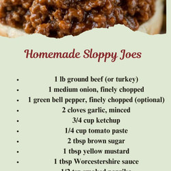 Homemade Sloppy Joes