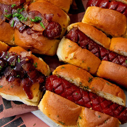 Hot Dog Burnt End Sliders