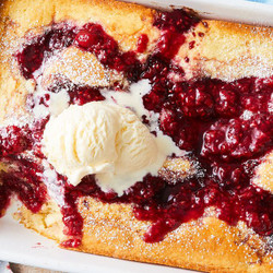Gooey Raspberry And White Chocolate Spoon Cake Recipe