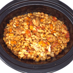 Slow Cooker Chicken And Meatball Cassoulet