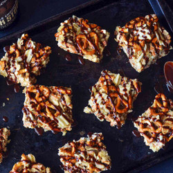 Sweet And Salty Stout Marshmallow Bars With Pretzels, Potato Chips, And Chocolate Recipe
