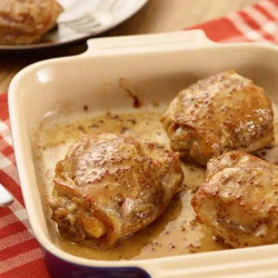 Maple-mustard Chicken Thighs