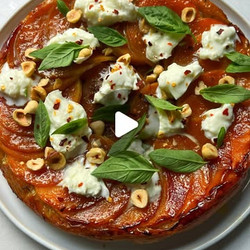 Butternut Squash &amp; Mozzarella Tart