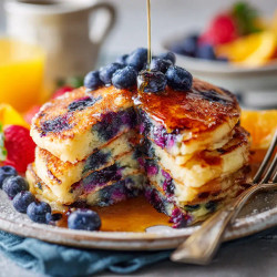 Buttermilk Blueberry Pancakes