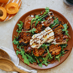 Grilled Apricot &amp; Burrata Salad
