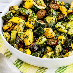Grilled Sausage And Summer Squash