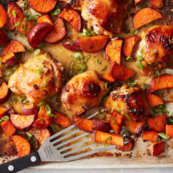 Spicy Marmalade Chicken And Sweet Potatoes
