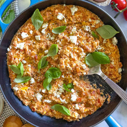 Greek Scrambled Eggs (strapatsada)