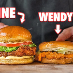 Making The Wendy's Spicy Chicken Sandwich At Home | But Better