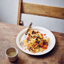 Charred Cabbage In Warm Gochujang Vinaigrette