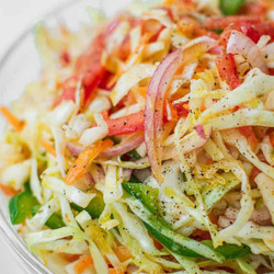 Greek Cabbage Salad - Lahanosalata (vinegar Coleslaw)