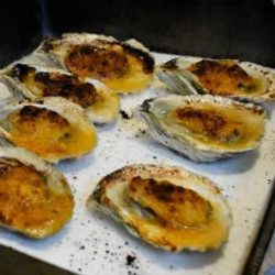 Roasted Oysters With Crab Fat Butter