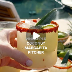 Pineapple Coconut Margarita Pitcher