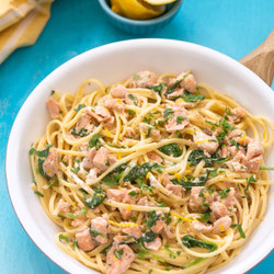Creamy Salmon Pasta - Ready In 10 Minutes!