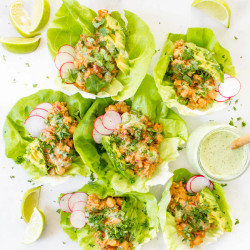 Bbq Chickpea Lettuce Wraps