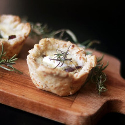 Goat Cheese &amp; Balsamic Onion Tartlettes