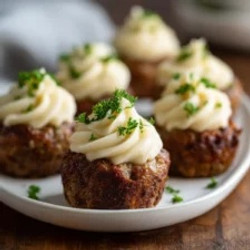 Mini Meatloaf Muffins With Mashed Potato Frosting