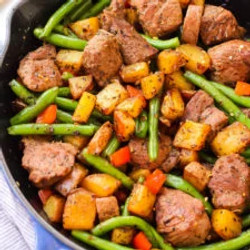 Whole30 Steak And Vegetable Skillet: Paleo One Pan Meal