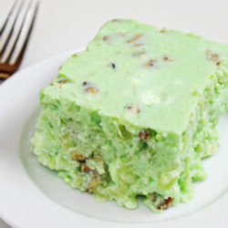 Grandma's Lime Green Jello Salad Recipe (with Cottage Cheese &amp; Pineapple)