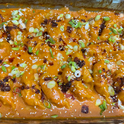One pan dumpling bake (SO GOOD)