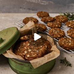 Brown Butter And Rosemary Anzac Biscuits