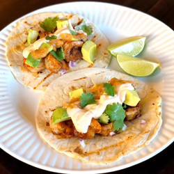 Shrimp Tacos With Chipotle Cream