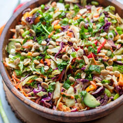 Power Slaw With Peanut Sauce