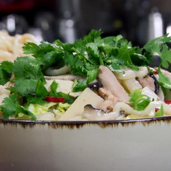 Savory Sour Chicken Noodle Soup