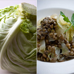 Stewed Lentils With Cabbage