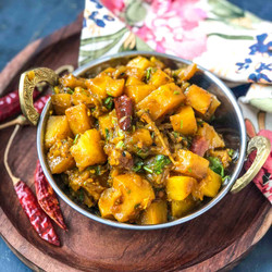 Potatoes In Spicy Pickle Masala