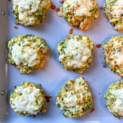 Spinach Feta High-protein Breakfast Biscuits