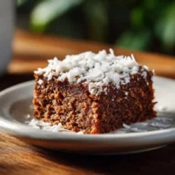 Healthy Chocolate Coconut Snack Cake Gluten Free
