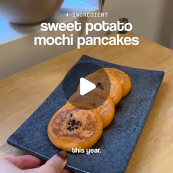 Sweet Potato Mochi Pancakes